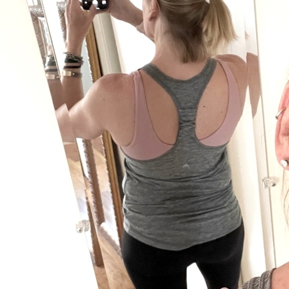 Head Grey Racerback Hi-Lo Tank Top - Picture 7 of 11